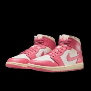 Nike Air Jordan 1 Mid Womens Guava Ice Muslin Sail